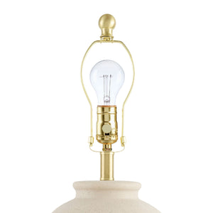   Painted Beige Ceramic Table Lamp | Oroa.com