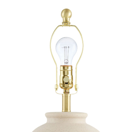 Modern European furniture - Painted Beige Ceramic Table Lamp - www.oroa.com