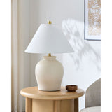 Modern European furniture - Painted Beige Ceramic Table Lamp - www.oroa.com