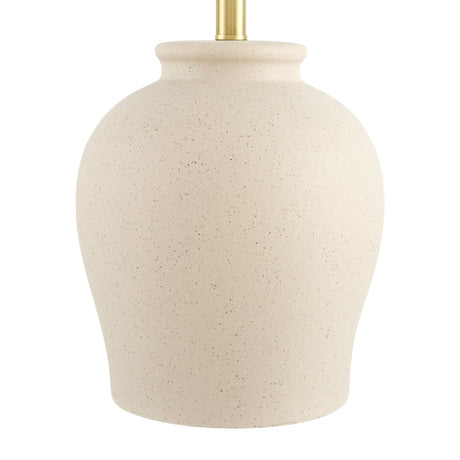 Modern European furniture - Painted Beige Ceramic Table Lamp - www.oroa.com