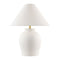 Modern European furniture - Ceramic White Linen Table Lamp - www.oroa.com