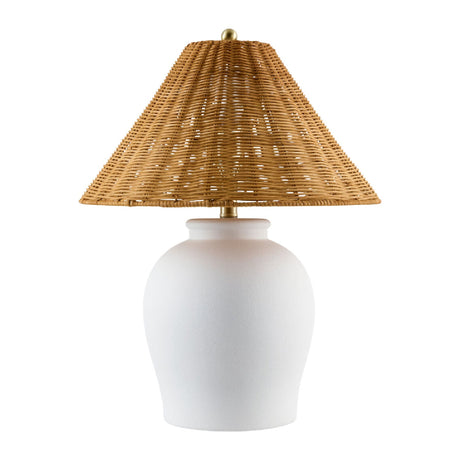 Modern European furniture - Rattan Empire Shade Table Lamp - www.oroa.com