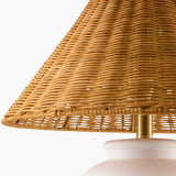 Modern European furniture - Rattan Empire Shade Table Lamp - www.oroa.com