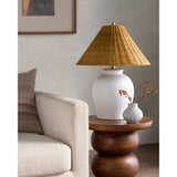 Modern European furniture - Rattan Empire Shade Table Lamp - www.oroa.com