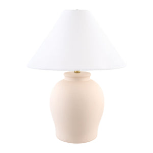   Ceramic White Linen Table Lamp | Oroa.com