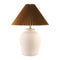 Modern European furniture - Brown Pleated Linen Table Lamp - www.oroa.com