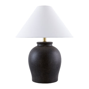   Ceramic White Linen Table Lamp | Oroa.com