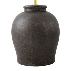   Brown Pleated Linen Table Lamp | Oroa.com