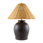 Modern European furniture - Rattan Empire Shade Table Lamp - www.oroa.com