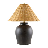 Modern European furniture - Rattan Empire Shade Table Lamp - www.oroa.com