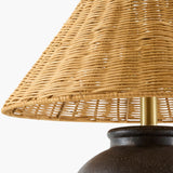 Modern European furniture - Rattan Empire Shade Table Lamp - www.oroa.com