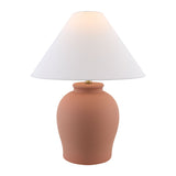 Modern European furniture - Ceramic White Linen Table Lamp - www.oroa.com