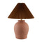 Modern European furniture - Brown Pleated Linen Table Lamp - www.oroa.com