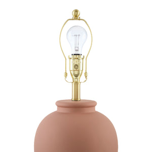   Brown Pleated Linen Table Lamp | Oroa.com