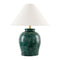 Modern European furniture - Ceramic White Linen Table Lamp - www.oroa.com