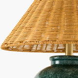 Modern European furniture - Rattan Empire Shade Table Lamp - www.oroa.com