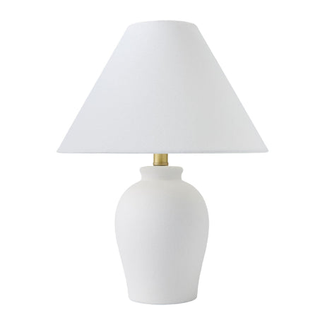 Modern European furniture - White Linen Empire Table Lamp - www.oroa.com