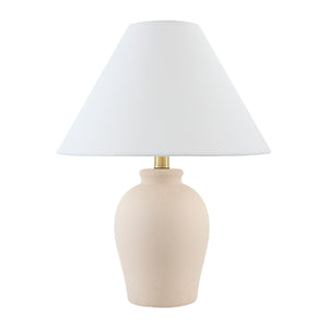   White Linen Empire Table Lamp | Oroa.com