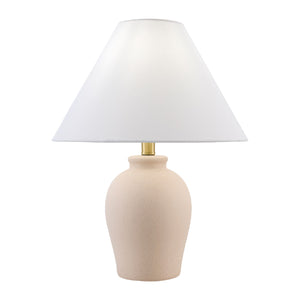   White Linen Empire Table Lamp | Oroa.com