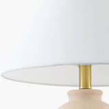 Modern European furniture - White Linen Empire Table Lamp - www.oroa.com