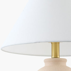  White Linen Empire Table Lamp | Oroa.com