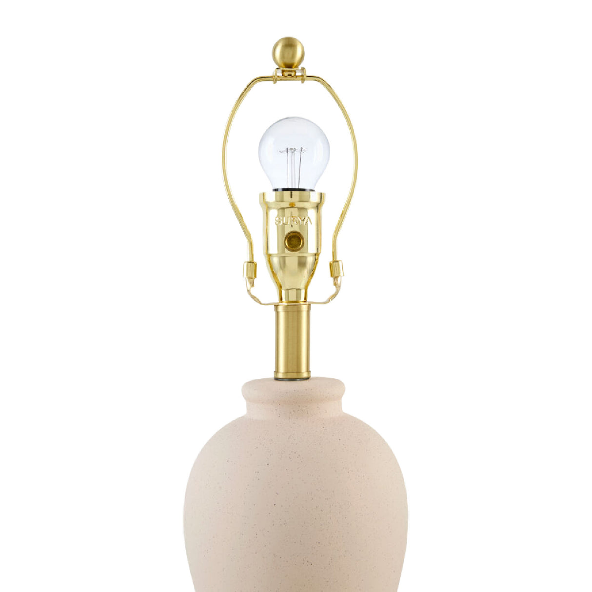   White Linen Empire Table Lamp | Oroa.com