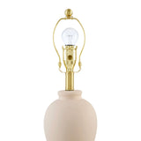 Modern European furniture - White Linen Empire Table Lamp - www.oroa.com