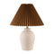 Modern European furniture - Brown Linen Pleated Table Lamp - www.oroa.com