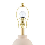 Modern European furniture - Brown Rattan Ceramic Table Lamp - www.oroa.com