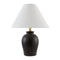Modern European furniture - White Linen Empire Table Lamp - www.oroa.com
