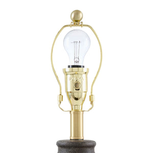   White Linen Empire Table Lamp | Oroa.com