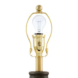 Modern European furniture - Brown Rattan Ceramic Table Lamp - www.oroa.com