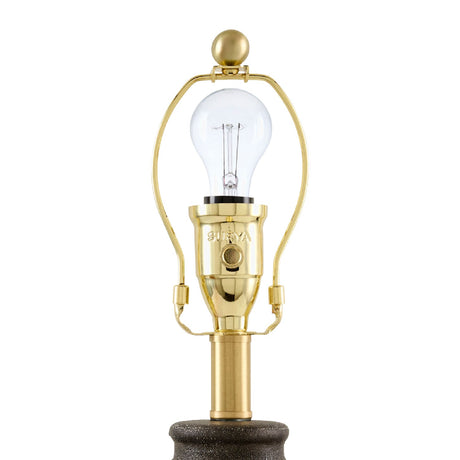 Modern European furniture - Brown Rattan Ceramic Table Lamp - www.oroa.com