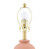 Modern European furniture - Brown Linen Pleated Table Lamp - www.oroa.com
