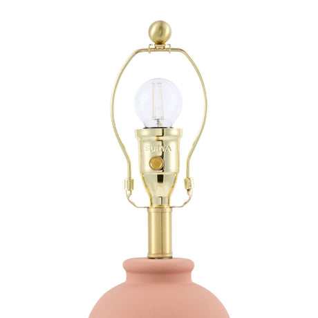 Modern European furniture - Brown Linen Pleated Table Lamp - www.oroa.com
