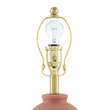 Modern European furniture - Brown Rattan Ceramic Table Lamp - www.oroa.com