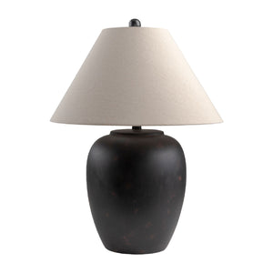   Ceramic Beige Linen Table Lamp | Oroa.com