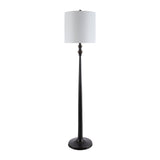 Modern European furniture - Linen Drum Shade Floor Lamp - www.oroa.com