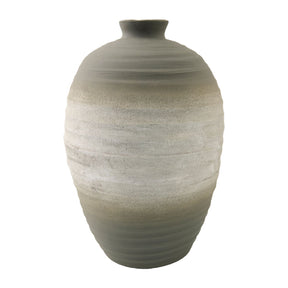 Modern furniture - Gray Glazed Ceramic Vase - www.oroa.com