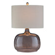 Modern European furniture - Gray Clear Glass Table Lamp - www.oroa.com