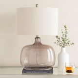 Modern European furniture - Gray Clear Glass Table Lamp - www.oroa.com