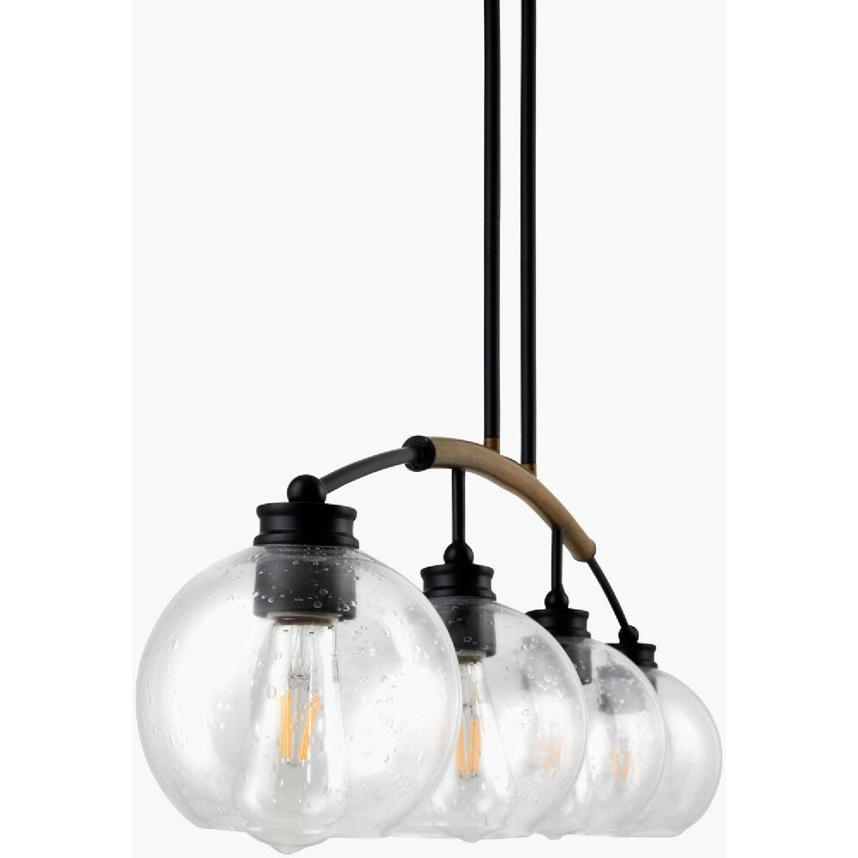   Modern European furniture - 4-Light Clear Glass Linear Chandelier - www.oroa.com | Oroa.com