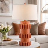 Modern European furniture - Modern Carved Accent Table Lamp - www.oroa.com