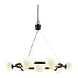Modern European furniture - 9-Light White Glass Chandelier - www.oroa.com