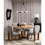 Modern European furniture - 9-Light White Glass Chandelier - www.oroa.com
