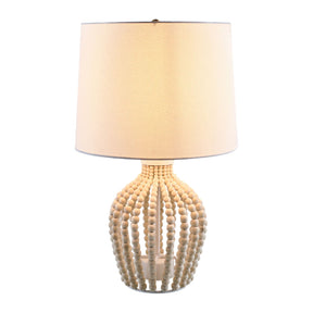 Modern European furniture - Wooden Beads Accent Table Lamp - www.oroa.com