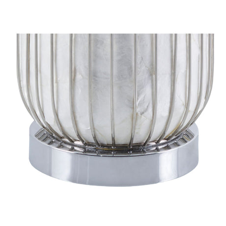 Modern European furniture - White Shell Accent Table Lamp - www.oroa.com