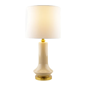   Distressed Cream Ceramic Table Lamp | Oroa.com