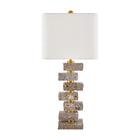 Modern European furniture - Organic Marble Stacked Table Lamp - www.oroa.com