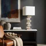 Modern European furniture - Organic Marble Stacked Table Lamp - www.oroa.com